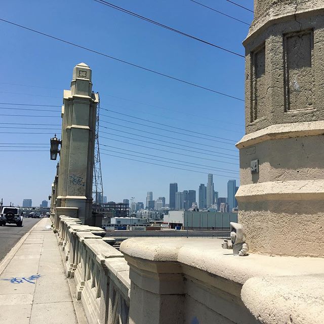 Street Gnome on da bridge #losangeles,Downtown LA